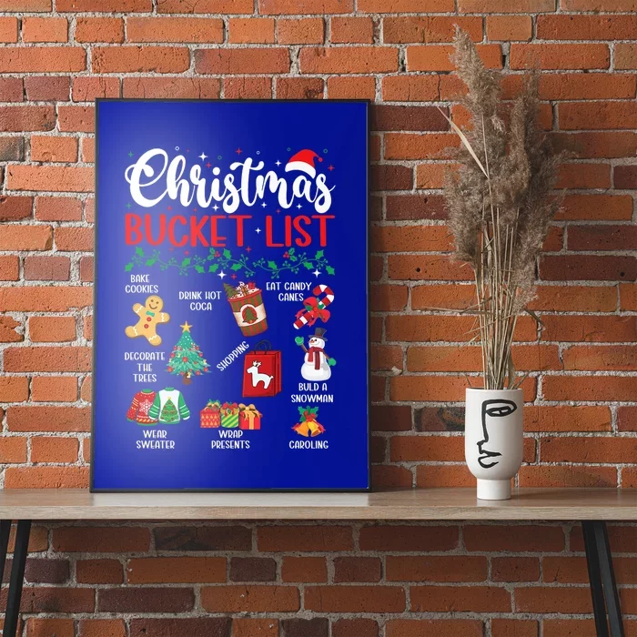 Christmas Bucket List Xmas Party Gift Poster