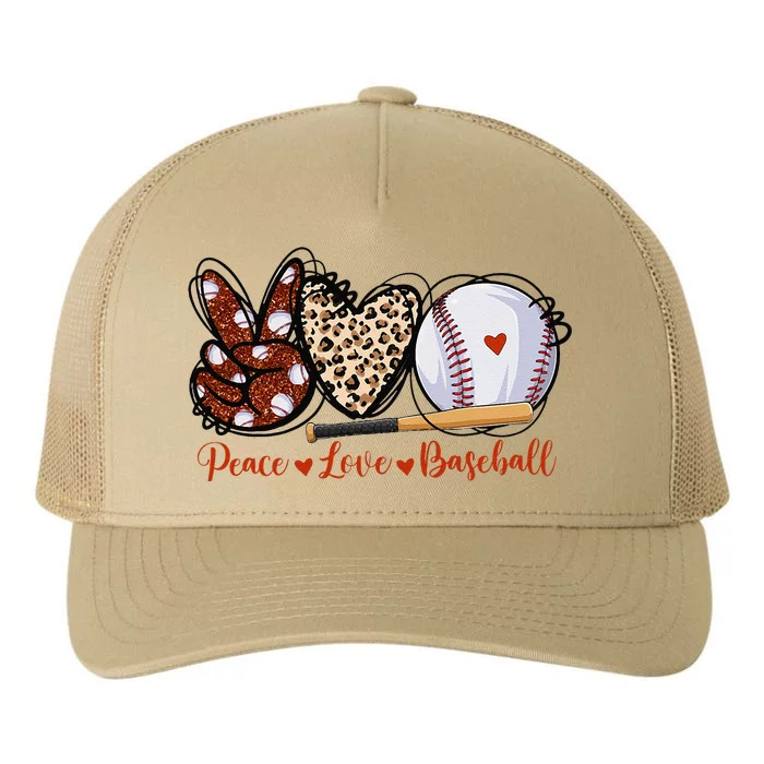 Cute Baseball Lovers Gifts Softball Baseball Yupoong Adult 5-Panel Trucker Hat