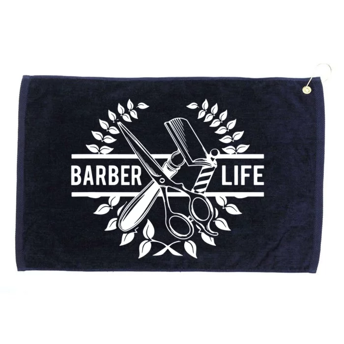 Cool Barber Life Grommeted Golf Towel