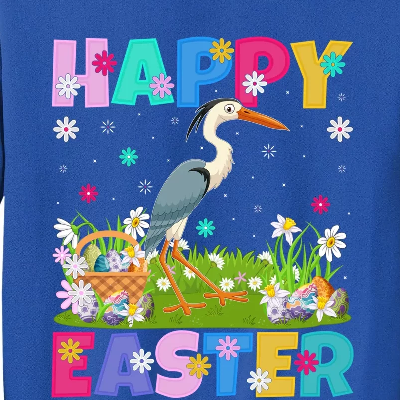 Crane Bird Lover Happy Easter Bunny Crane Easter Sunday Gift Sweatshirt