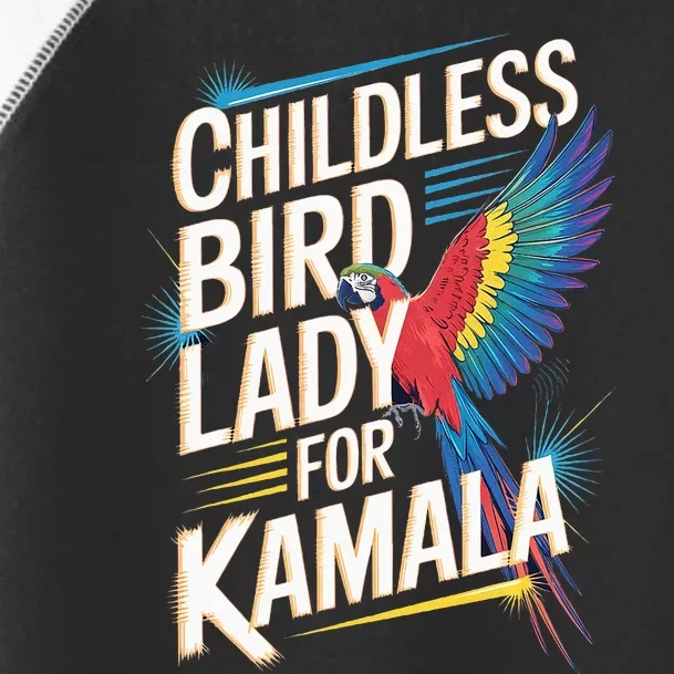 Childless Bird Lady For Kamala Harris 2024 Bird Lover Parrot Toddler Fine Jersey T-Shirt