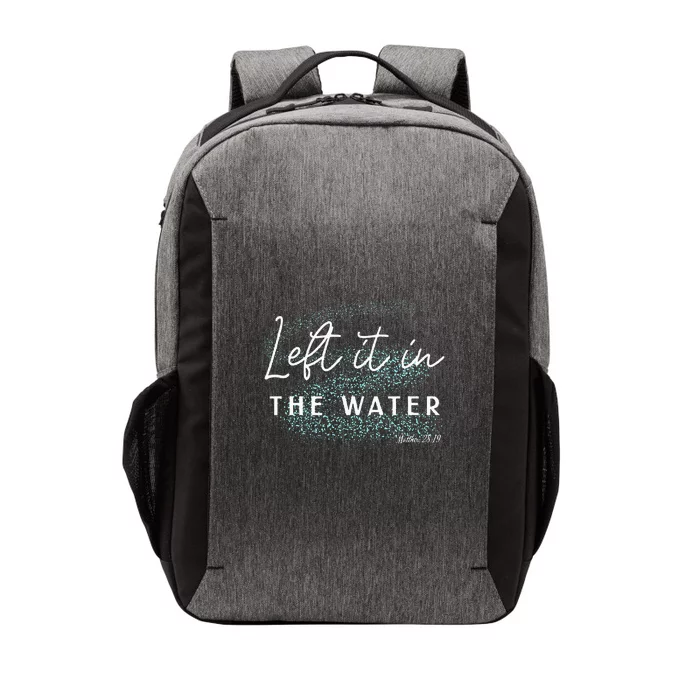 Christian Baptism Left It In The Water Matthew 2819 Vector Backpack