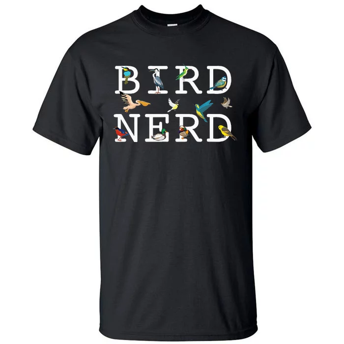 Cool Bird Lover Birdwatching Enthusiast Tall T-Shirt