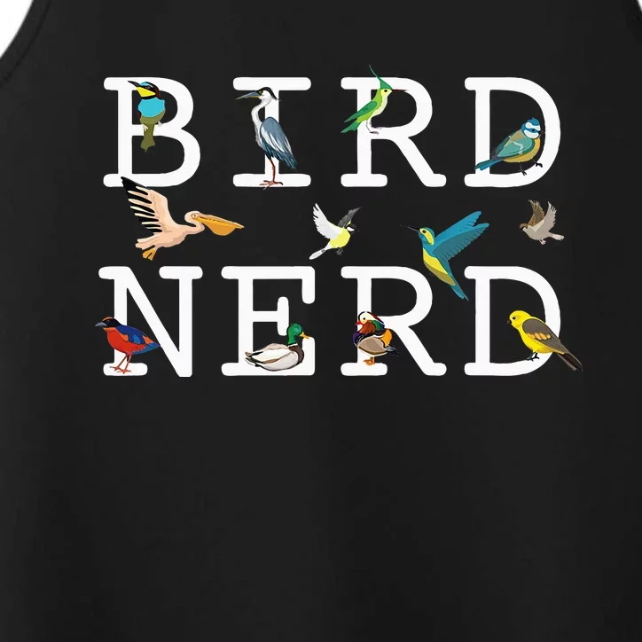 Cool Bird Lover Birdwatching Enthusiast Performance Tank