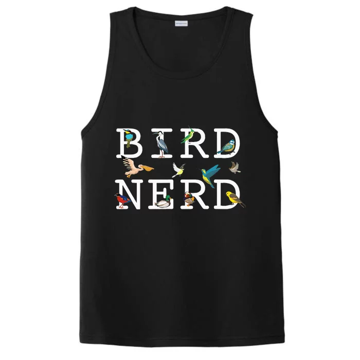 Cool Bird Lover Birdwatching Enthusiast Performance Tank