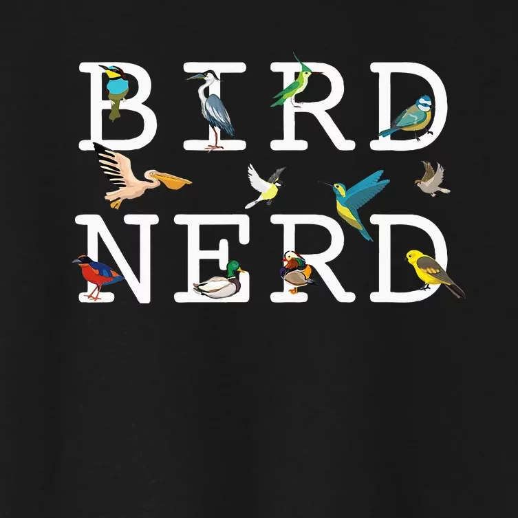 Cool Bird Lover Birdwatching Enthusiast Women's Crop Top Tee