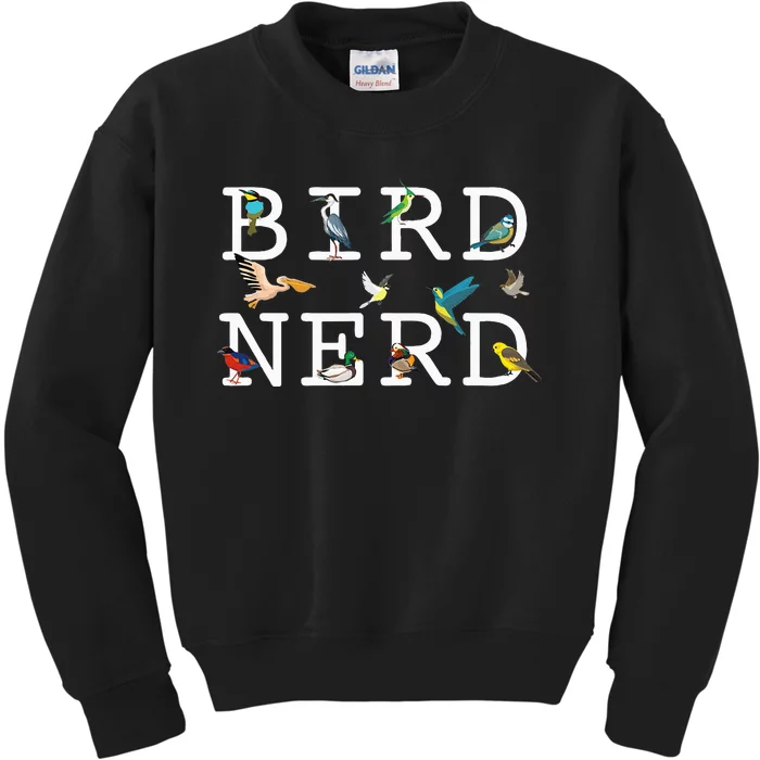 Cool Bird Lover Birdwatching Enthusiast Kids Sweatshirt