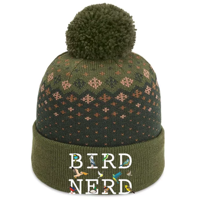 Cool Bird Lover Birdwatching Enthusiast The Baniff Cuffed Pom Beanie