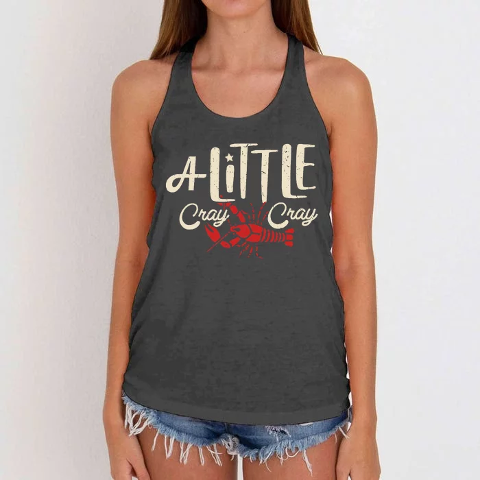 Crawfish Boil Little Cray Louisiana Women's Knotted Racerback Tank