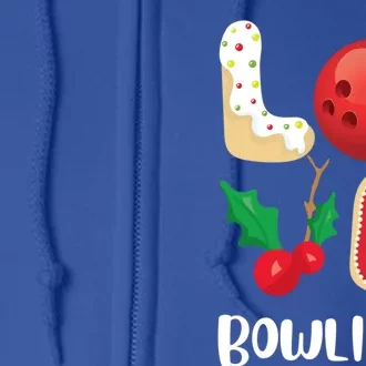 Christmas Bowling League Group Cute Gift Love Bowling Pajama Top Gift Full Zip Hoodie