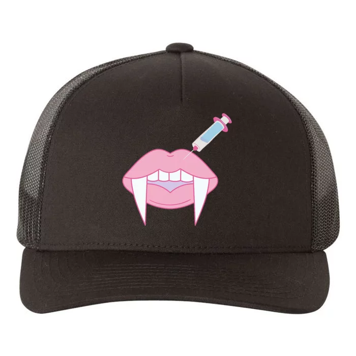 Cute Botox Lip Filler Nurse Injector Esthetician Halloween Yupoong Adult 5-Panel Trucker Hat