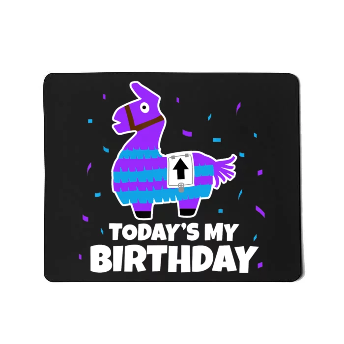 Cute Birthday Llama Funny Bday Animal Party Mousepad