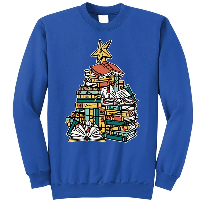 Christmas Book Lover Xmas Tree Reading Nerd Funny Gift Sweatshirt