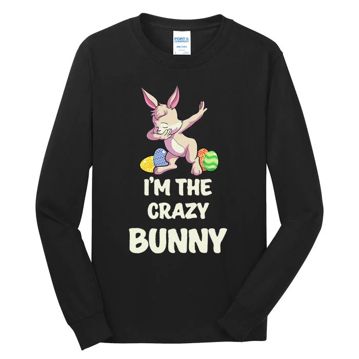 Crazy Bunny Matching Family Group Easter Party Tall Long Sleeve T-Shirt