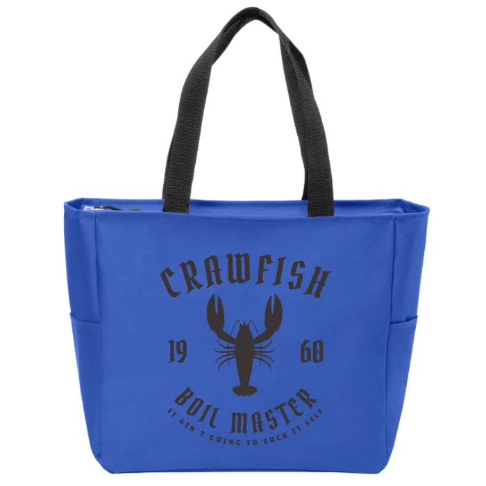 Crawfish Boil Master Cajun Seafood Festival Retro Cooking Cool Gift Zip Tote Bag