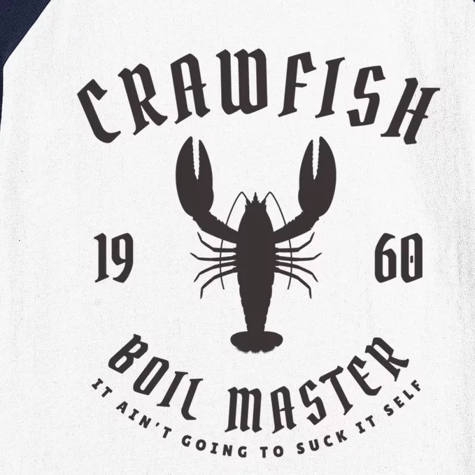 Crawfish Boil Master Cajun Seafood Festival Retro Cooking Cool Gift Baseball Sleeve Shirt