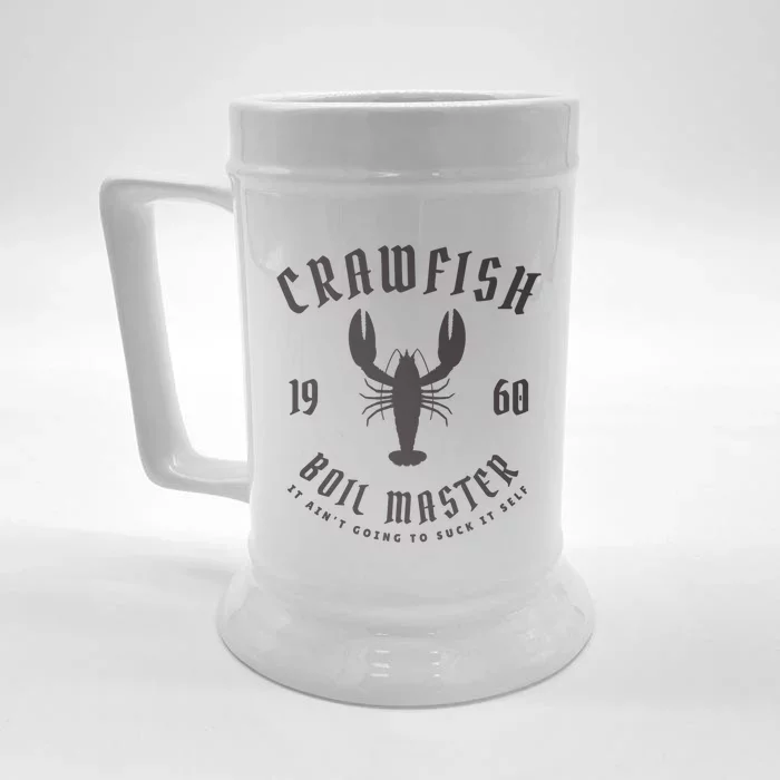 Crawfish Boil Master Cajun Seafood Festival Retro Cooking Cool Gift Front & Back Beer Stein