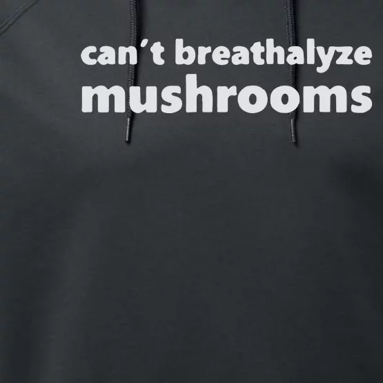 Can’t Breathalyze Mushrooms Performance Fleece Hoodie