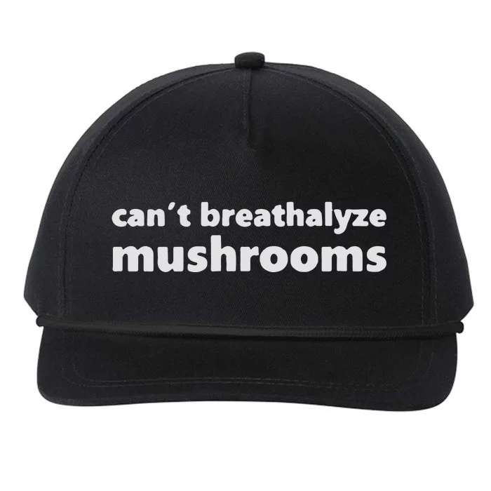 Can’t Breathalyze Mushrooms Snapback Five-Panel Rope Hat