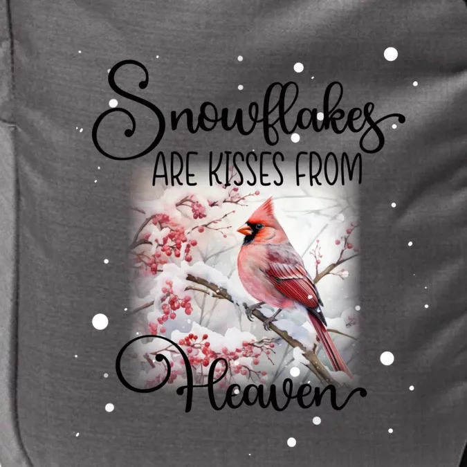 Cardinal Bird Memorial Snowflakes Are From Heaven Great Gift Impact Tech Backpack