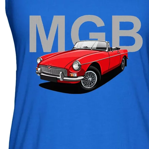 Classic British Mgb Sports Car Ladies Essential Flowy Tank