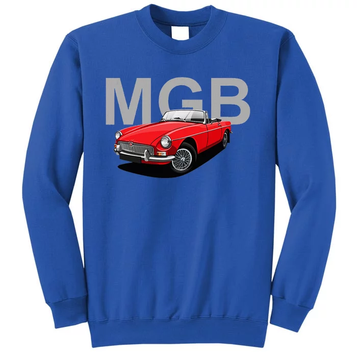 Classic British Mgb Sports Car Tall Sweatshirt