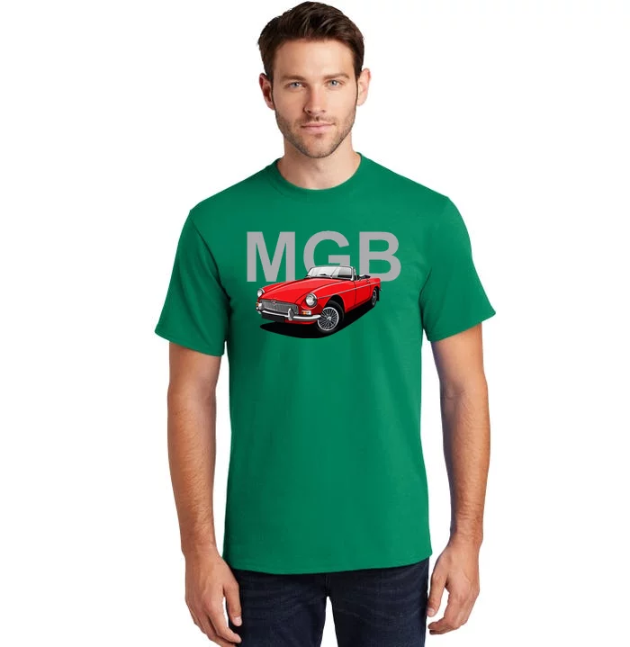 Classic British Mgb Sports Car Tall T-Shirt