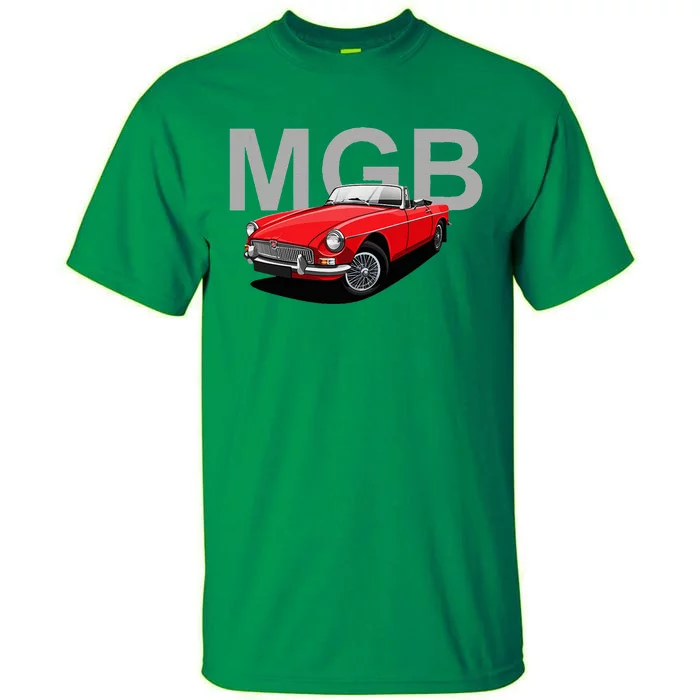 Classic British Mgb Sports Car Tall T-Shirt