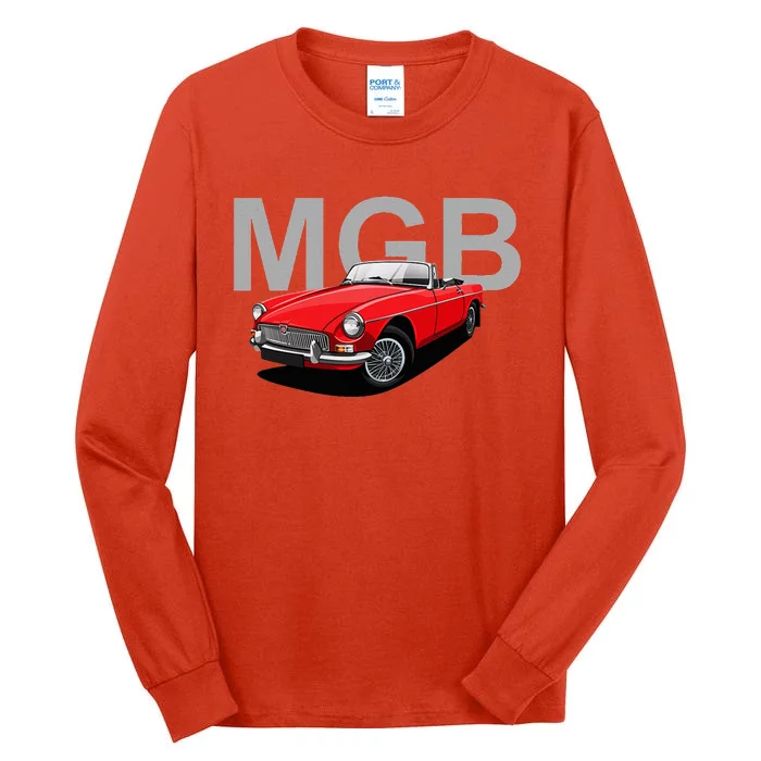 Classic British Mgb Sports Car Tall Long Sleeve T-Shirt