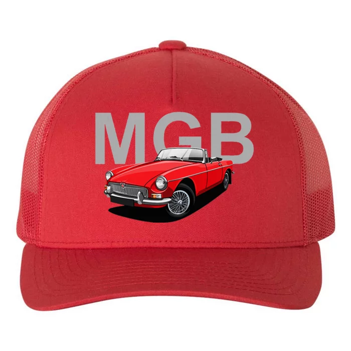 Classic British Mgb Sports Car Yupoong Adult 5-Panel Trucker Hat