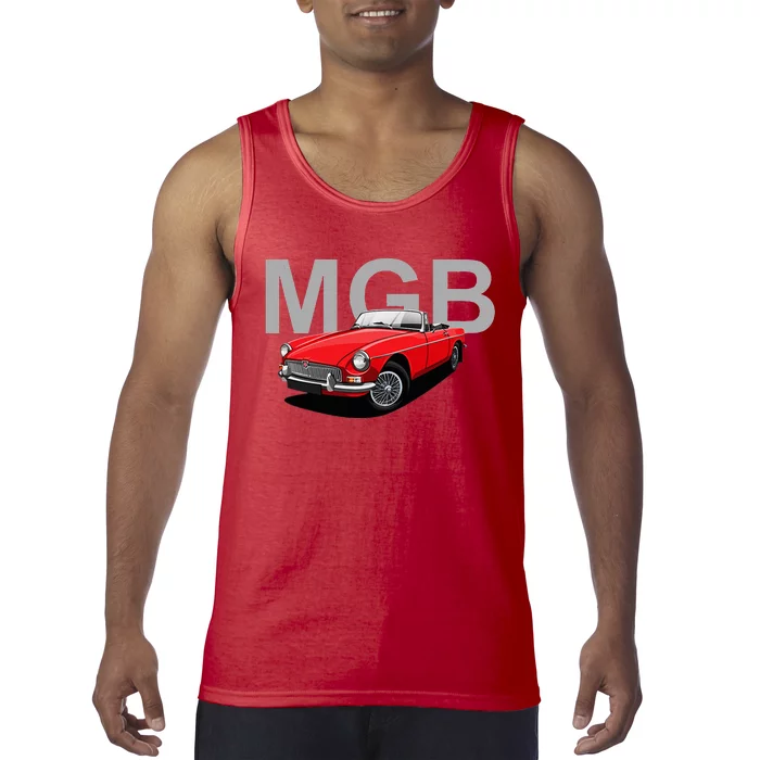 Classic British Mgb Sports Car Tank Top