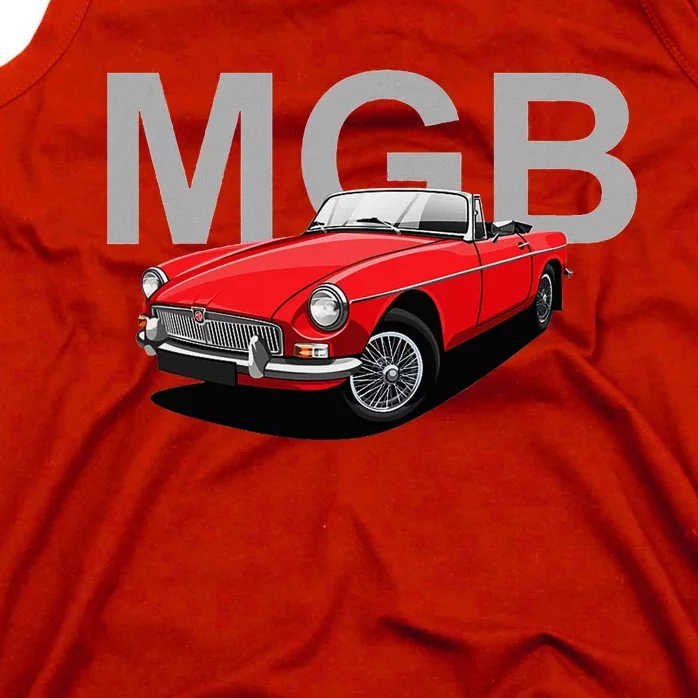 Classic British Mgb Sports Car Tank Top