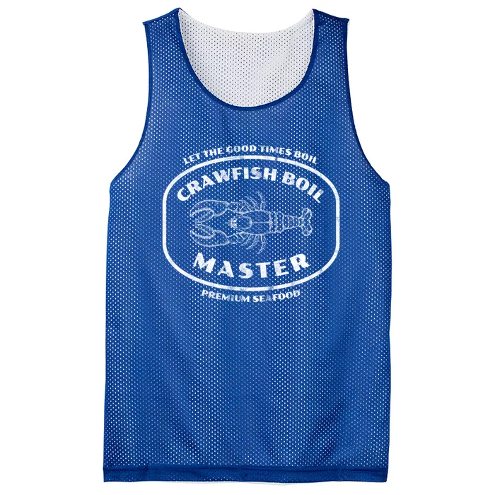 Crawfish Boil Master Cajun Seafood Festival Retro Cooking Cute Gift Mesh Reversible Basketball Jersey Tank