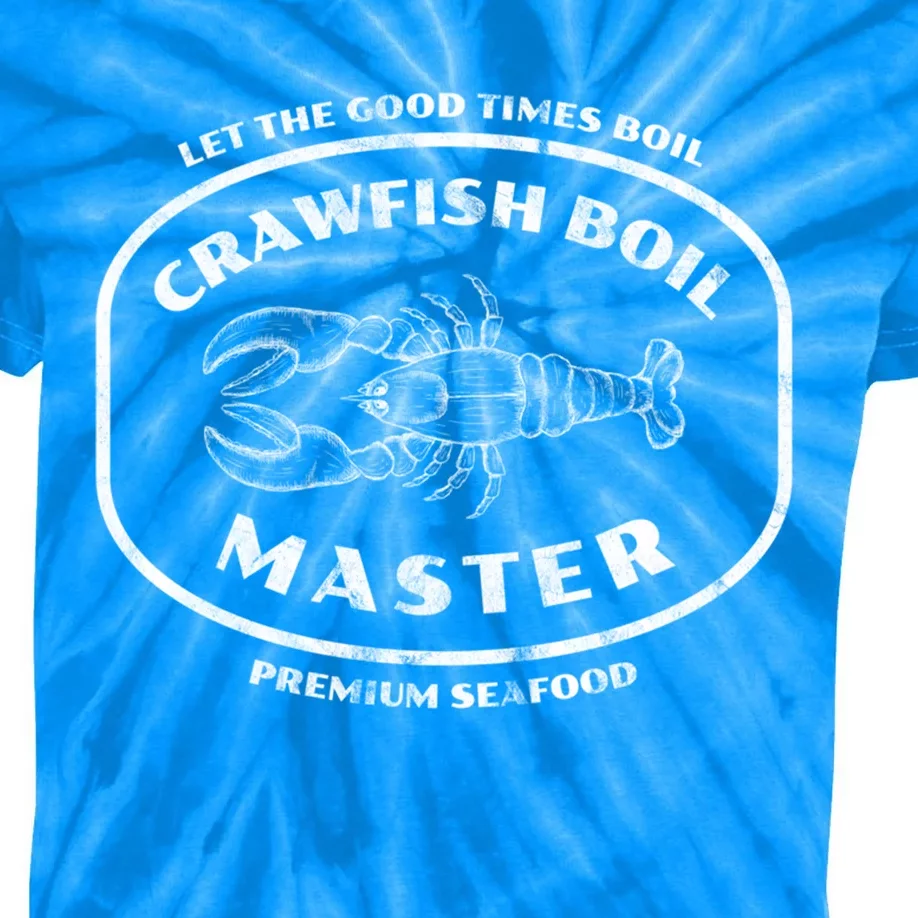 Crawfish Boil Master Cajun Seafood Festival Retro Cooking Cute Gift Kids Tie-Dye T-Shirt