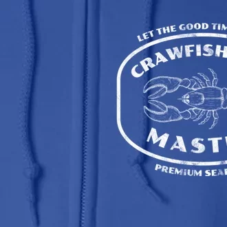 Crawfish Boil Master Cajun Seafood Festival Retro Cooking Cute Gift Full Zip Hoodie