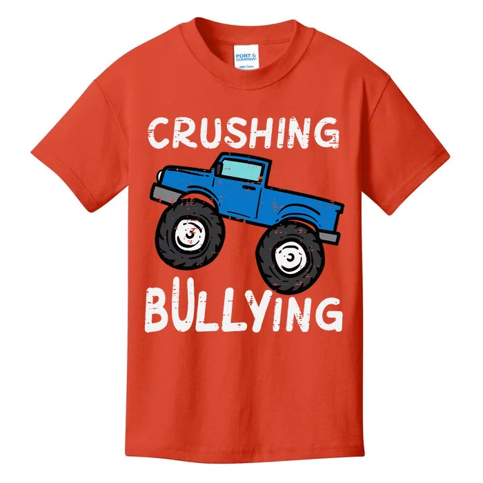 Crushing Bullying Monster Truck Unity Day Orange Kids T-Shirt