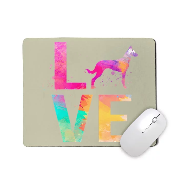 Colorful Belgian Malinois Dog Mom Gifts Belgian Malinois Mousepad