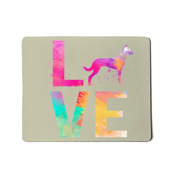 Colorful Belgian Malinois Dog Mom Gifts Belgian Malinois Mousepad