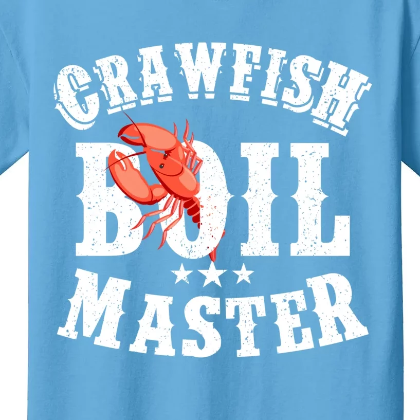 Crawfish Boil Master Cajun Seafood Festival Retro Cooking Gift Kids T-Shirt