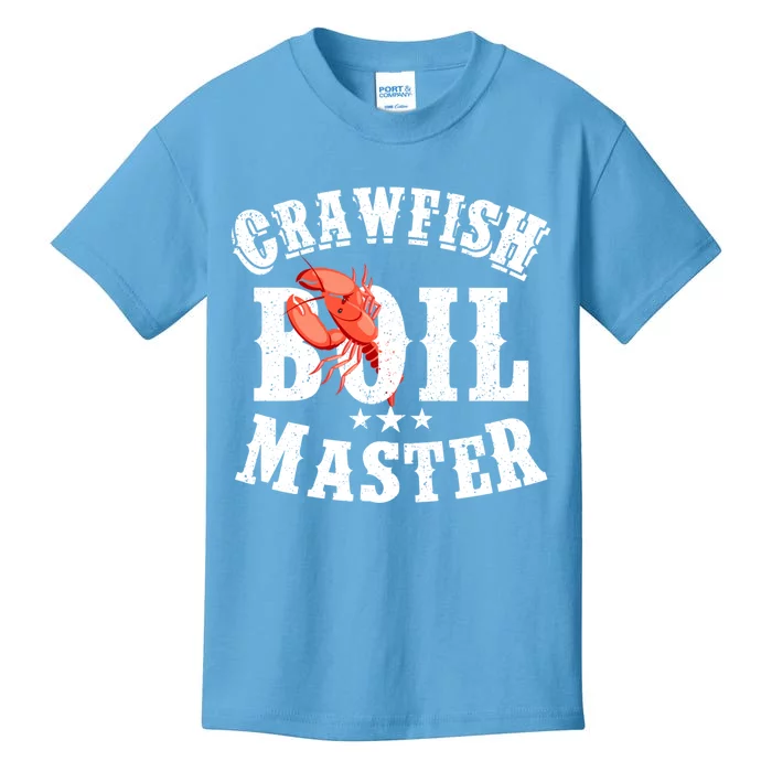 Crawfish Boil Master Cajun Seafood Festival Retro Cooking Gift Kids T-Shirt