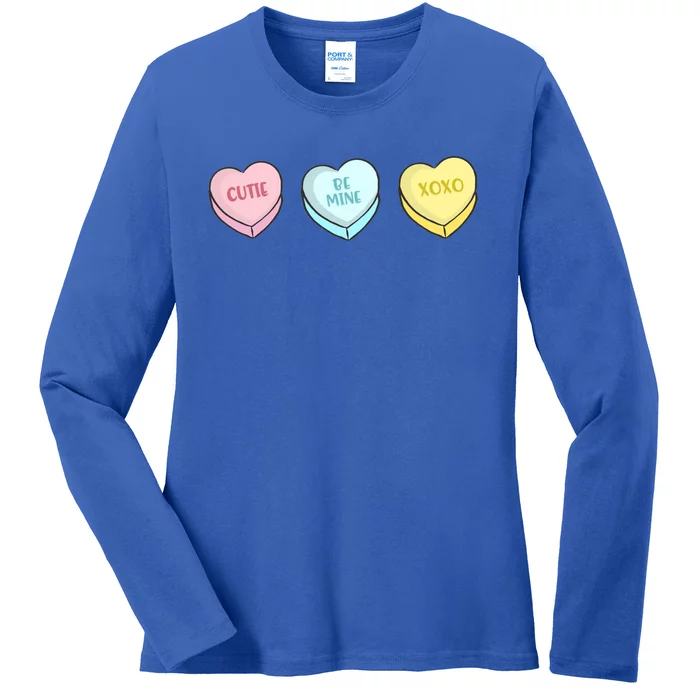 Cutie Be Mine Xoxo Valentines Day Funny Gift Cool Gift Ladies Long Sleeve Shirt