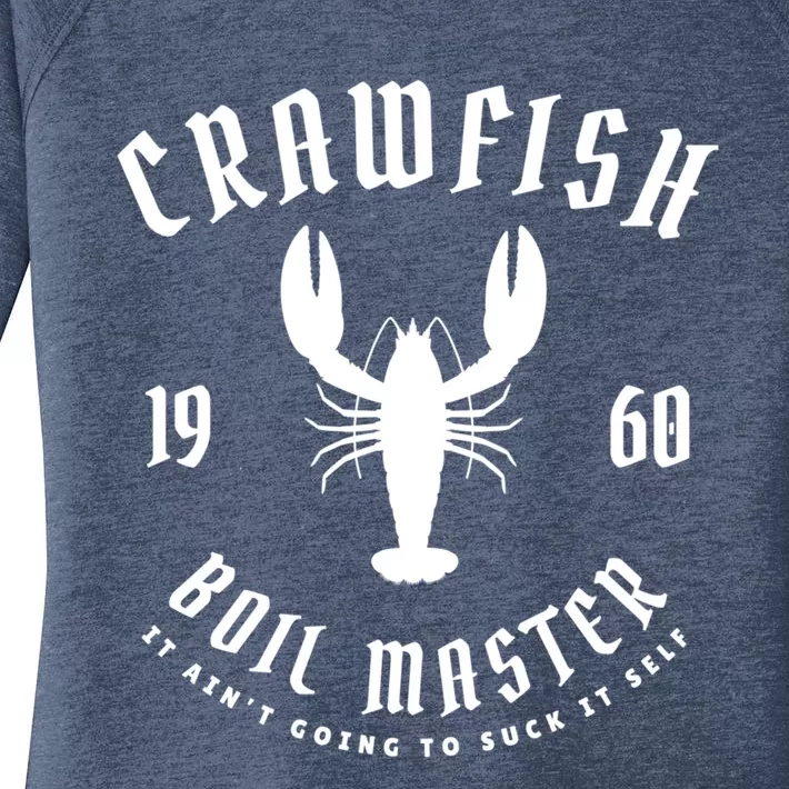 Crawfish Boil Master Cajun Seafood Festival Retro Cooking Gift Women's Perfect Tri Tunic Long Sleeve Shirt