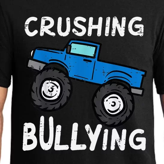 Crushing Bullying Monster Truck Unity Day Orange Pajama Set