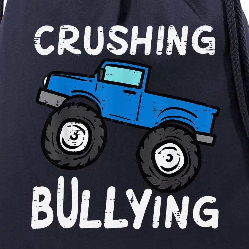 Crushing Bullying Monster Truck Unity Day Orange Drawstring Bag