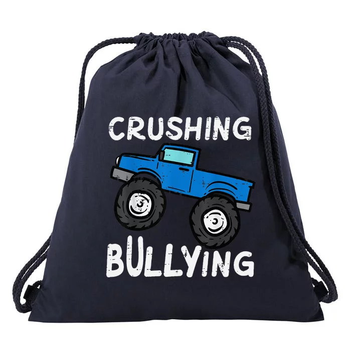 Crushing Bullying Monster Truck Unity Day Orange Drawstring Bag