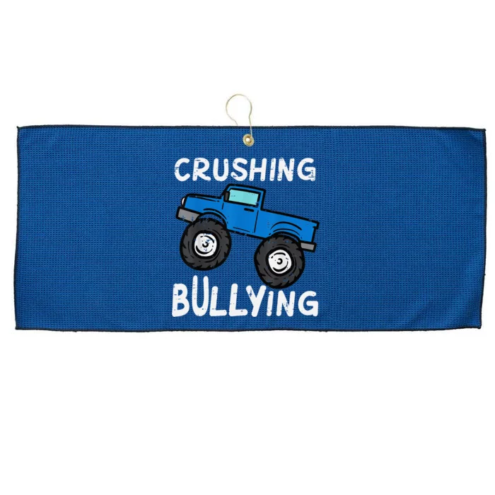 Crushing Bullying Monster Truck Unity Day Orange Large Microfiber Waffle Golf Towel