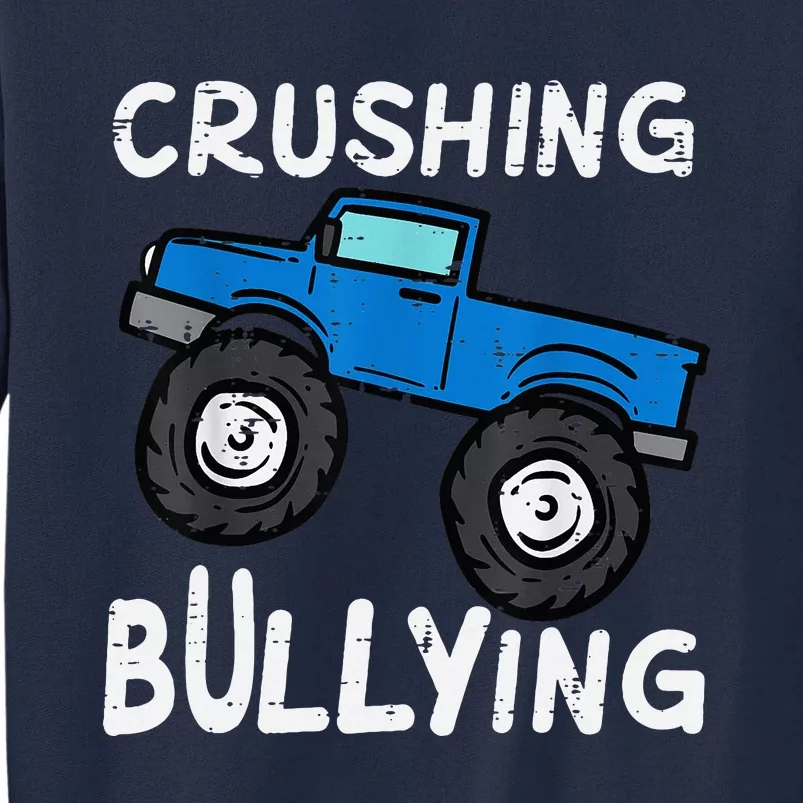 Crushing Bullying Monster Truck Unity Day Orange Tall Sweatshirt