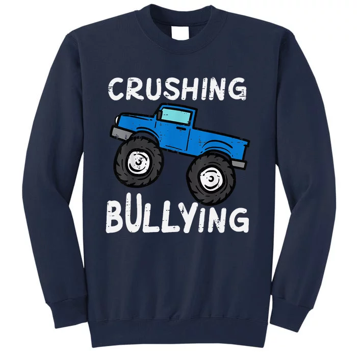 Crushing Bullying Monster Truck Unity Day Orange Tall Sweatshirt