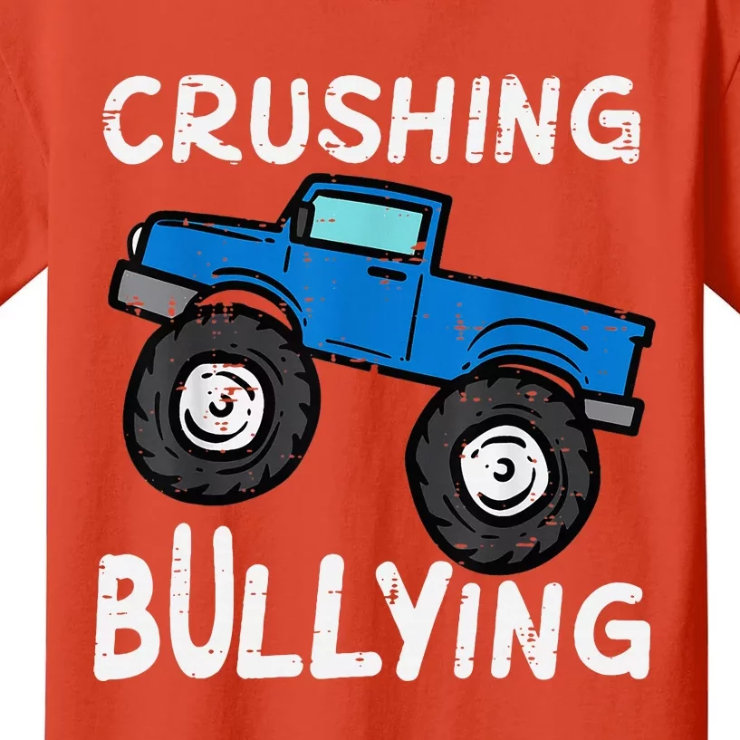 Crushing Bullying Monster Truck Unity Day Orange Kids T-Shirt