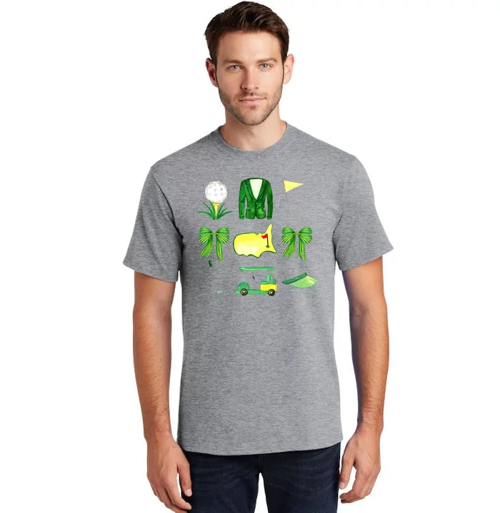 Coquette Bow Masters Golf Tournament Golfing Tall T-Shirt